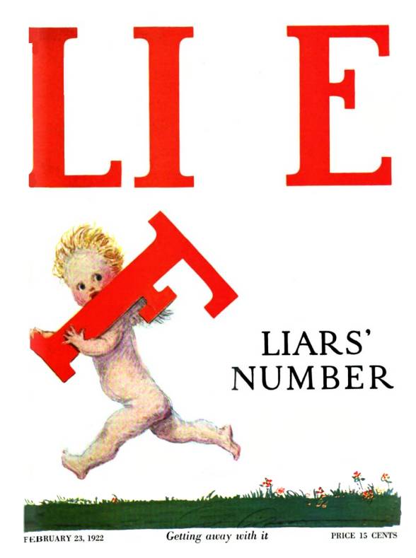 Life: Liars  Number, 1922 February 23rd